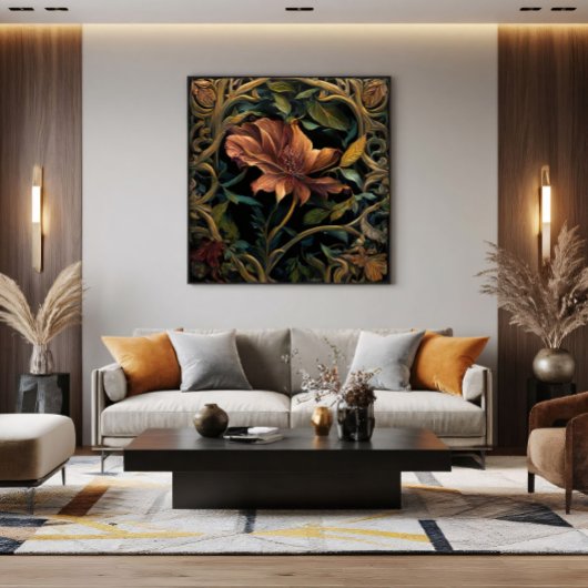 Schemerbloem Canvas Afdruk