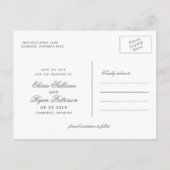 schemerbloemen voor Waterverf | Save the date Aankondigingskaart (Achterkant)