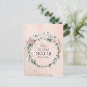 schemerbloemen voor Waterverf | Save the date Aankondigingskaart (Staand voorkant)