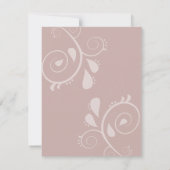 Schemerbloesems en zachte sereniteit bloemensamens kaart (Achterkant)