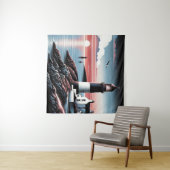 schemerdonker boven rustig water wandkleed (In Situ (horizontaal))