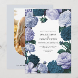 Schemerdonkerblauw, Mist Lavendel & Zilveren Maagd Kaart