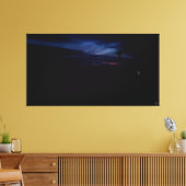 Schemerend Silhouet Landschap Canvas Afdruk (Insitu (Woonkamer))
