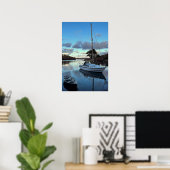 Schemerende Jacht Poster (Thuiskantoor)