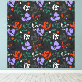 schemerflora canvas afdruk (Insitu (Houten vloer))