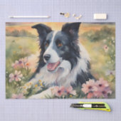 schemerharmonie: Border Collie Decoupage Tissuepapier (Craft)