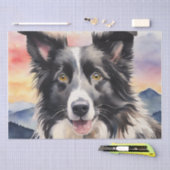 schemerharmonie: Border Collie Decoupage Tissuepapier (Craft)