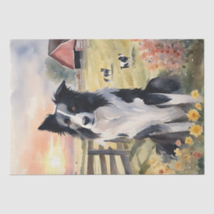 schemerharmonie: Border Collie Decoupage Tissuepapier