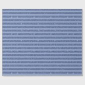 Schemerige Indigo Glitter Style Horizontale Strepe Cadeaupapier (Vlak)