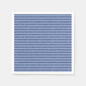 Schemerige Indigo Glitter Style Horizontale Strepe Servet (Voorkant)