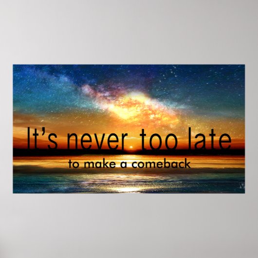 schemerige melkweg poster (Voorkant)