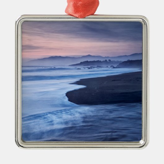 Schemering bij Moonstone Beach Metalen Ornament (Voorkant)