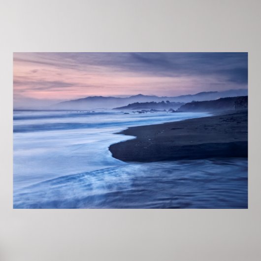 Schemering bij Moonstone Beach Poster (Voorkant)
