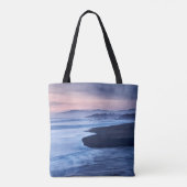 Schemering bij Moonstone Beach Tote Bag (Achterkant)