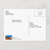 Schemering bij Park Central Square Bedankt briefka Briefkaart (Achterkant)
