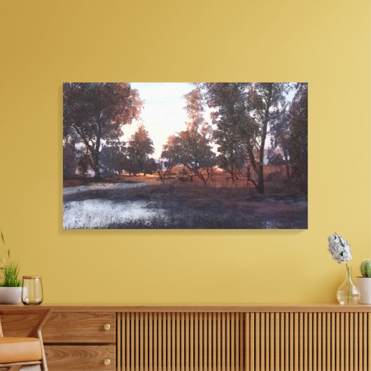 schemering canvas afdruk (Insitu (Woonkamer))