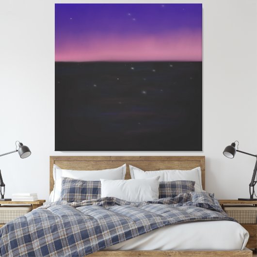 Schemering  canvas afdruk (Insitu (Slaapkamer))
