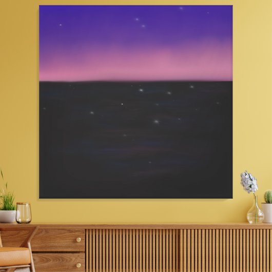 Schemering canvas afdruk (Insitu (Woonkamer))