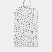 Schemering Confetti Watercolor Stippen Cadeaubijsl Cadeaulabel (Achterkant)