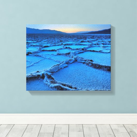 schemering, Death Valley, Californië Canvas Afdruk (Insitu (Houten vloer))