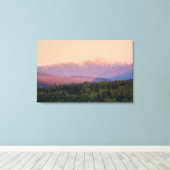 Schemering en Mount Washington in New Hampshire's Canvas Afdruk (Insitu (Houten vloer))