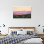 Schemering en Mount Washington in New Hampshire's Canvas Afdruk (Insitu (Slaapkamer))