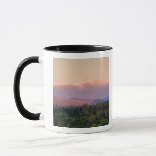 Schemering en Mount Washington in New Hampshire's Mok