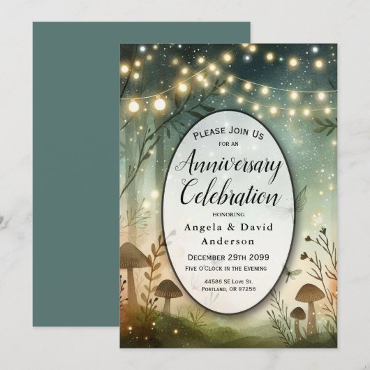 Schemering Gefluister van het Woudland Kaart (Voorkant / Achterkant)