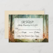Schemering Gefluister van het Woudland RSVP Kaartje (Voorkant / Achterkant)