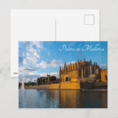 Schemering op de Kathedraal van Palma de Mallorca Briefkaart (Voorkant / Achterkant)
