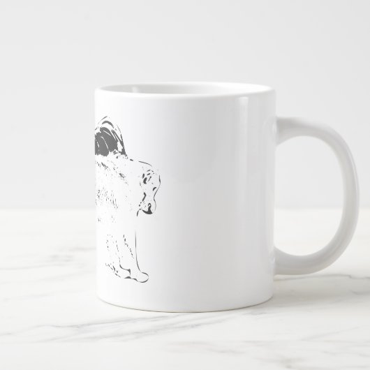 Schemering van de poten, naast elkaar grote koffiekop (Rechts)