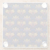 schemerweelde glazen onderzetter (Achterkant)