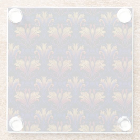 schemerweelde glazen onderzetter (Achterkant)