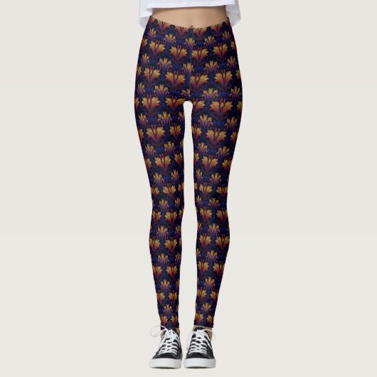 schemerweelde leggings (Voorkant)