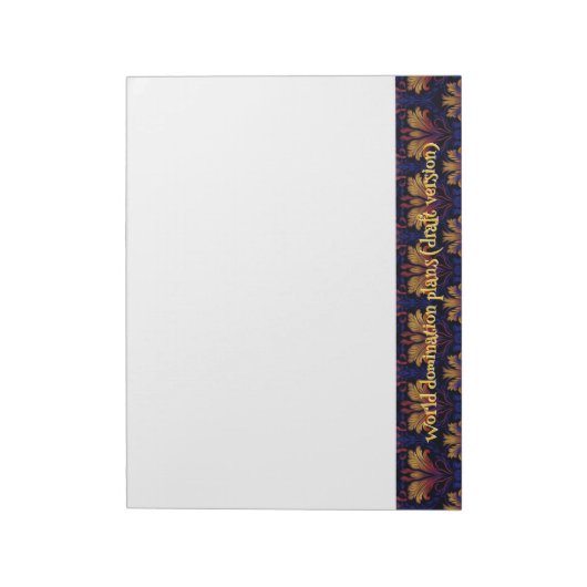 schemerweelde notitieblok (Linkerzijde)