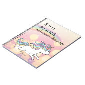 Schemes & Sparkles: kwaadaardige plannen en eenhoo Notitieboek (Linkerzijde)