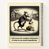 Scheming Tails: De medeplichtige rat politicus Notitieboek (Achterkant)