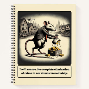 Scheming Tails: De medeplichtige rat politicus Notitieboek