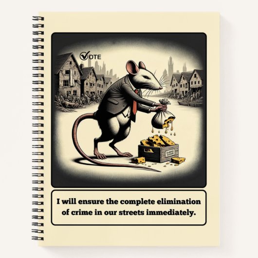 Scheming Tails: De medeplichtige rat politicus Notitieboek (Voorkant)