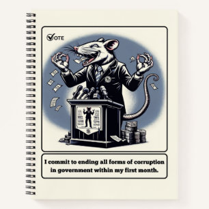 Scheming Tails: De medeplichtige rat politicus Notitieboek