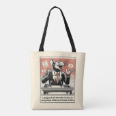 Scheming Tails: De medeplichtige rat politicus Tote Bag (Achterkant)