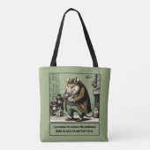 Scheming Tails: De medeplichtige rat politicus Tote Bag (Achterkant)