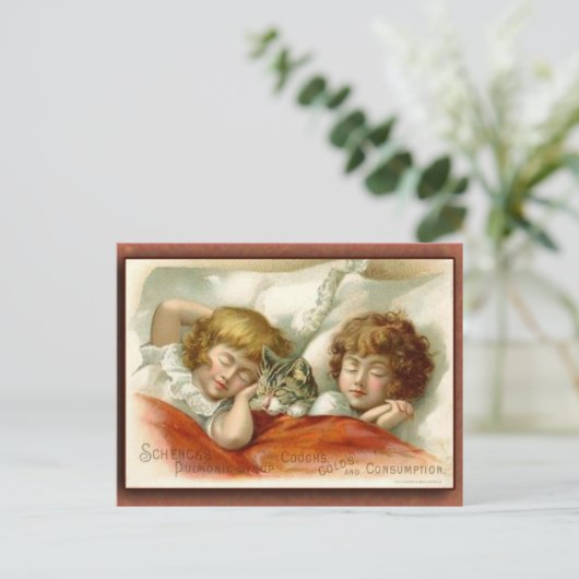 Schenck's Pulmonic Syrup-handelskaart Briefkaart (Staand voorkant)