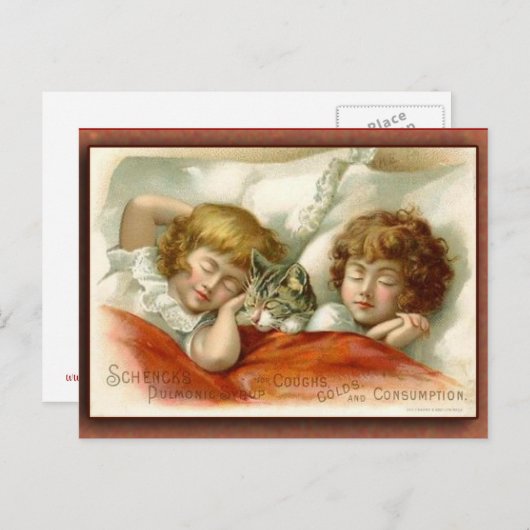 Schenck's Pulmonic Syrup-handelskaart Briefkaart (Voorkant / Achterkant)