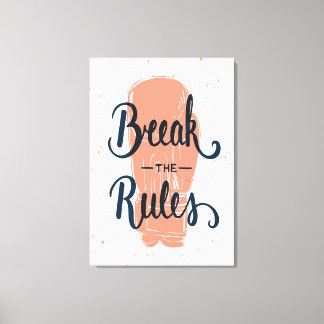 Schending van de regels canvas afdruk