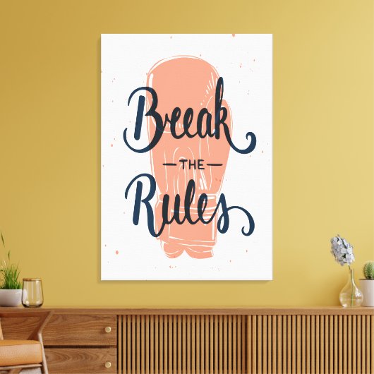 Schending van de regels canvas afdruk (Insitu (Woonkamer))