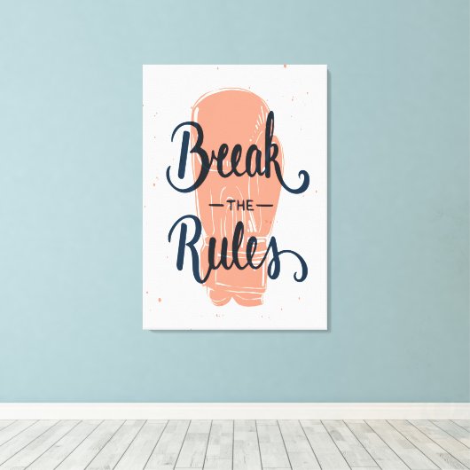 Schending van de regels canvas afdruk (Insitu (Houten vloer))