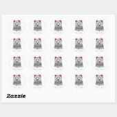 Schending van de regels ronde sticker (Vel)