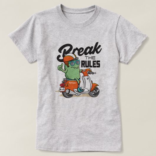 Schending van de regels t-shirt (Design voorkant)