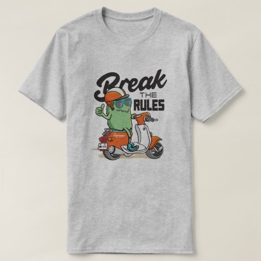 Schending van de regels t-shirt (Design voorkant)